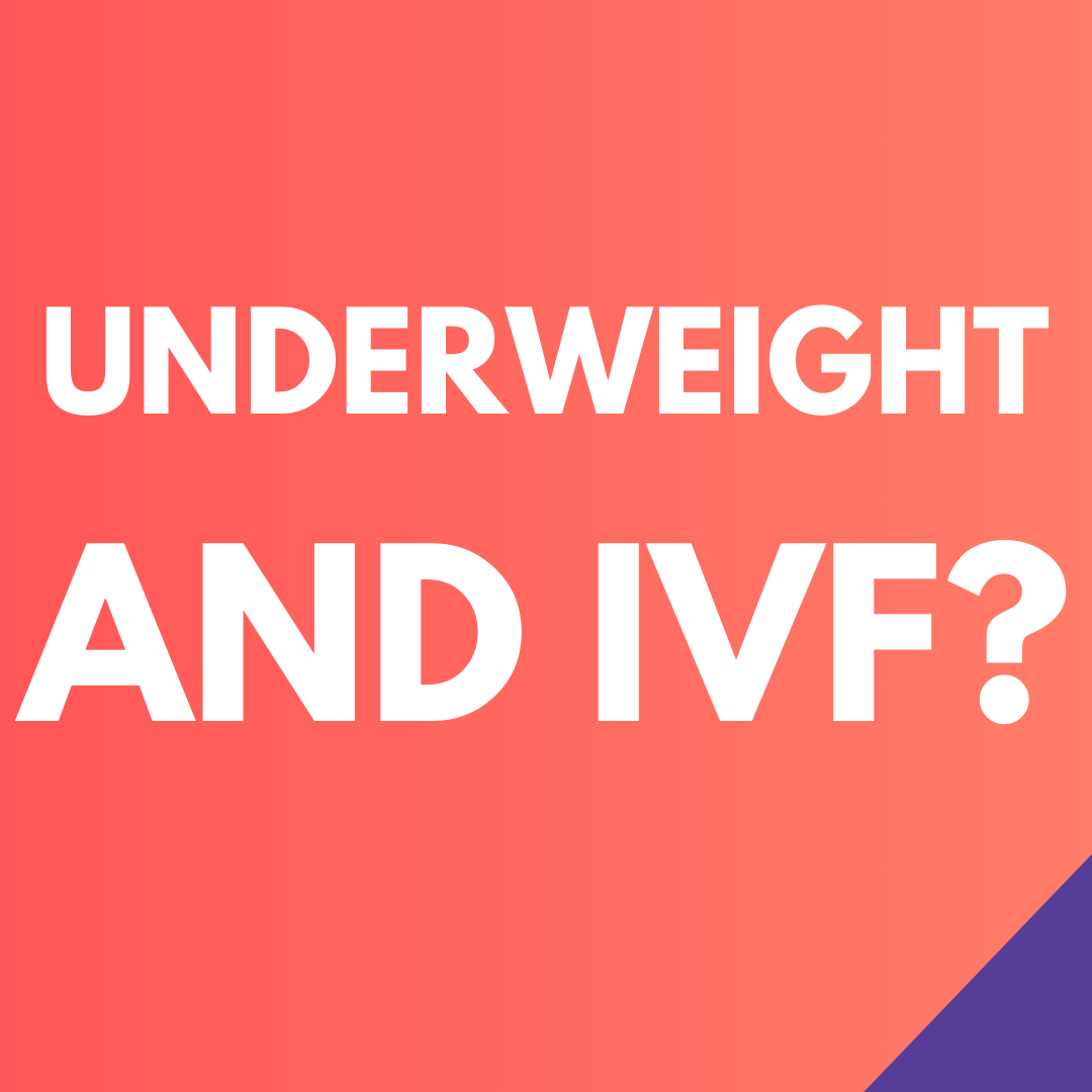 IVF outcomes while underweight