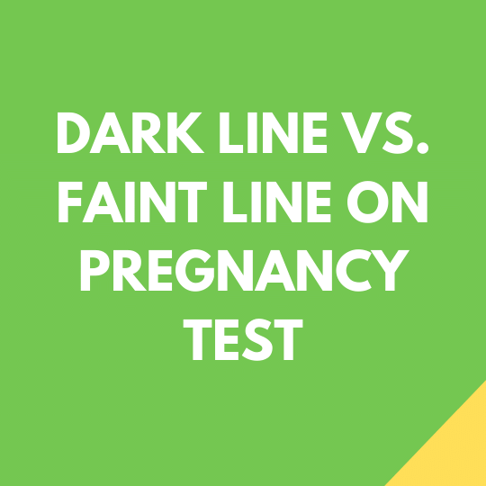 Pregnancy testing: does it matter the line is faint or dark?