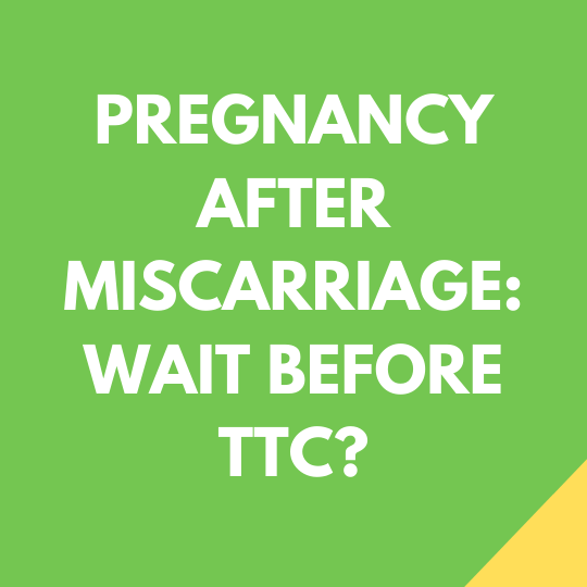 Pregnancy after loss, wait before ttc again?
